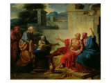 Job Being Scolded by His Wife, circa 1790 Impressão giclée por Francois Andre Vincent Job Being Scolded by His Wife, circa 1790 Impressão giclée por Francois Andre Vincent