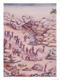 Diamond Mining in Brazil Giclee Print by Carlos Juliao