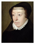 Portrait of Catherine de Medici Reproduction procédé giclée par Francois Clouet