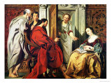 Christ at the House of Martha and Mary of Bethany reproduction procédé giclée par Jacob Jordaens