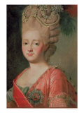 Portrait of Empress Maria Fyodorina, 1770s Giclee Print by Alexander Roslin