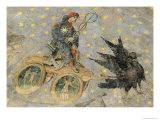 The Chariot of Mercury, Detail from the Vaulting of the "Cielo de Salamanca", circa 1480-90 Giclee Print by Fernando Gallego