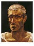 Head of a Shipwrecked Man, Study for the Raft of Medusa, 1817-19 Reproduction procédé giclée par Théodore Géricault