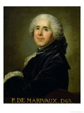 Portrait of Pierre Carlet de Chamblain de Marivaux 1743 Giclee Print by Louis-Michel van Loo