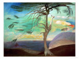 The Solitary Cedar, 1907 Stampa giclée di Tivador Csontvary Kosztka