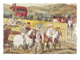 Tournament in Honour of Christian I of Denmark at Castello Di Malpaga Giclee Print by Marcello Fogolino