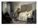 The Death Bed of Madame Bovary, Before 1889 Giclee Print by Albert-Auguste Fourie
