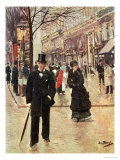 On the Boulevard Giclee-vedos tekijänä Jean Béraud On the Boulevard Giclee-vedos tekijänä Jean Béraud