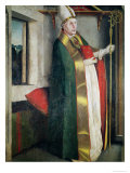 St. Augustine circa 1435 reproduction procédé giclée par Konrad Witz