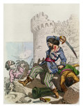 The Chevalier de Gramont, from "Histoire des Pirates" by P. Christian, 1852 Giclee Print by Alexandre Debelle