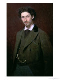 Portrait of Ilya Efimovich Repin, 1876 Giclee Print by Ivan Nikolaevich Kramskoy