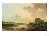 View of the Cotton Factory from the The Motte Sanguin at Orleans, 1825 Giclee Print by Jean Louis Rabigot