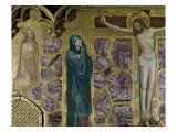 Charles IV at Prayer, the Virgin and Christ of the Cross, from the St. Wenceslas Chapel Giclee Print by Theodoricus of Prague 