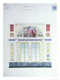 Mural Design for the Hermitage, St. Petersburg, circa 1840 Giclee Print by Leo Von Klenze