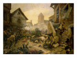 Combat at Cholet, or the Suicide of General Moulin in 1794, 1900 Giclee-trykk av Jules Benoit-levy