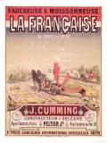 Poster Advertising "La Francaise, Reaper and Mower", Made by J. Cumming of Orleans, 1876 Giclee Print by Jules Chéret