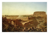 The Battle at the Temple of Karnak: the Egyptian Campaign Giclee Print by Jean Charles Langlois