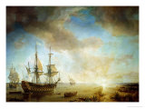 Expedition of Robert Cavelier de La Salle in Louisiana in 1684, 1844 Giclee Print by Baron Theodore Gudin