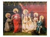 Altarpiece Depicting Christ with St. Thomas and God the Father with Christ reproduction procédé giclée par Konrad Witz