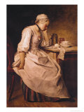 Young Woman Sleeping Giclee Print by Charles-francois Hutin