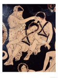 Attic Red-Figure Krater Depicting Orestes as Suppliant at the Shrine of Apollo in Delphi Giclee Print