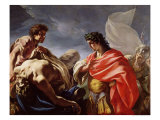 Achilles Contemplating the Body of Patroclus Giclee Print by Giovanni Antonio Pellegrini