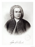 Portrait of Johann Sebastian Bach Giclee Print by V. Weger