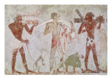 Kushites Carrying Tributes of Gold, Ivory and Animal Skins Giclee Print Kushites Carrying Tributes of Gold, Ivory and Animal Skins Giclee Print