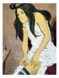 A Drug Addict Injecting Herself, Early 20th Century reproduction procédé giclée par Eugene Grasset