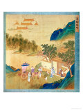 Emperor Wu Ti Welcoming a Man of Letters, from a History of Chinese Emperors Giclee Print