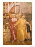 St. Francis Renounces All Worldly Goods, Detail of Pietro Di Bernardone, 1297-99 Giclée-Druck von Giotto di Bondone 
