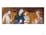 Virgin and Child with St. Francis and St. John the Evangelist Giclée-tryk af Pietro Lorenzetti Virgin and Child with St. Francis and St. John the Evangelist Giclée-tryk af Pietro Lorenzetti