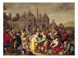 The Exodus or the Vases of the Egyptians reproduction procédé giclée par Frans Francken the Younger
