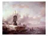 Winter Landscape Giclee Print by Frederik Marianus Kruseman