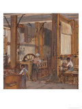 The Gobelins Workshop, 1840 Giclee Print by Jean-Charles Develly