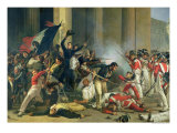 Scene of the 1830 Revolution at the Louvre Giclee Print by Jean Louis Bezard