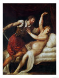 The Rape of Lucretia reproduction procédé giclée par Titian (Tiziano Vecelli) 