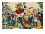 Caricature of the Demon of Money, 1860 Lámina giclée