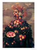 Eté reproduction procédé giclée par Giuseppe Arcimboldo