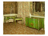 Green and Gold Lacquer Furniture in the State Bedchamber at Nostell Priory, Yorkshire Giclee Print by Thomas Chippendale