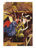 Nativity, Detail of Three Angels, circa 1425 reproduction procédé giclée par Master of Flemalle 