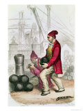A Convict in the Toulon Penal Colony,  circa 1845 Reproduction procédé giclée par Jules Achille Noel