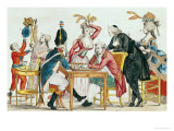 Caricature of Louis XVI Playing Chess with a Soldier of the National Guard Lámina giclée Caricature of Louis XVI Playing Chess with a Soldier of the National Guard Lámina giclée