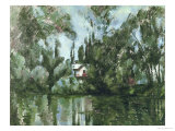 House on the Banks of the Marne, 1889-90 Giclee Print by Paul Cézanne