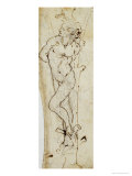 Study of St. Sebastian, 1480-81 reproduction procédé giclée par Leonardo da Vinci 