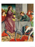 The Entry of Christ into Jerusalem, from the Altarpiece of St. Stephen, circa 1470 reproduction procédé giclée par Michael Pacher