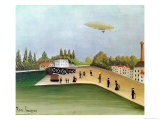 Quay at Ivry, circa 1908 Lámina giclée por Henri Rousseau