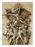La Marseillaise, Detail from the Eastern Face of the Arc de Triomphe, 1832-35 reproduction procédé giclée par Francois Rude