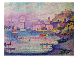 Leaving the Port of Saint-Tropez, 1902 reproduction procédé giclée par Paul Signac