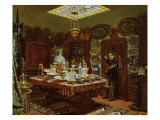 Interior of Monsieur Sauvageot's Collection Room, 1856 Giclee Print by Arthur Henri Roberts